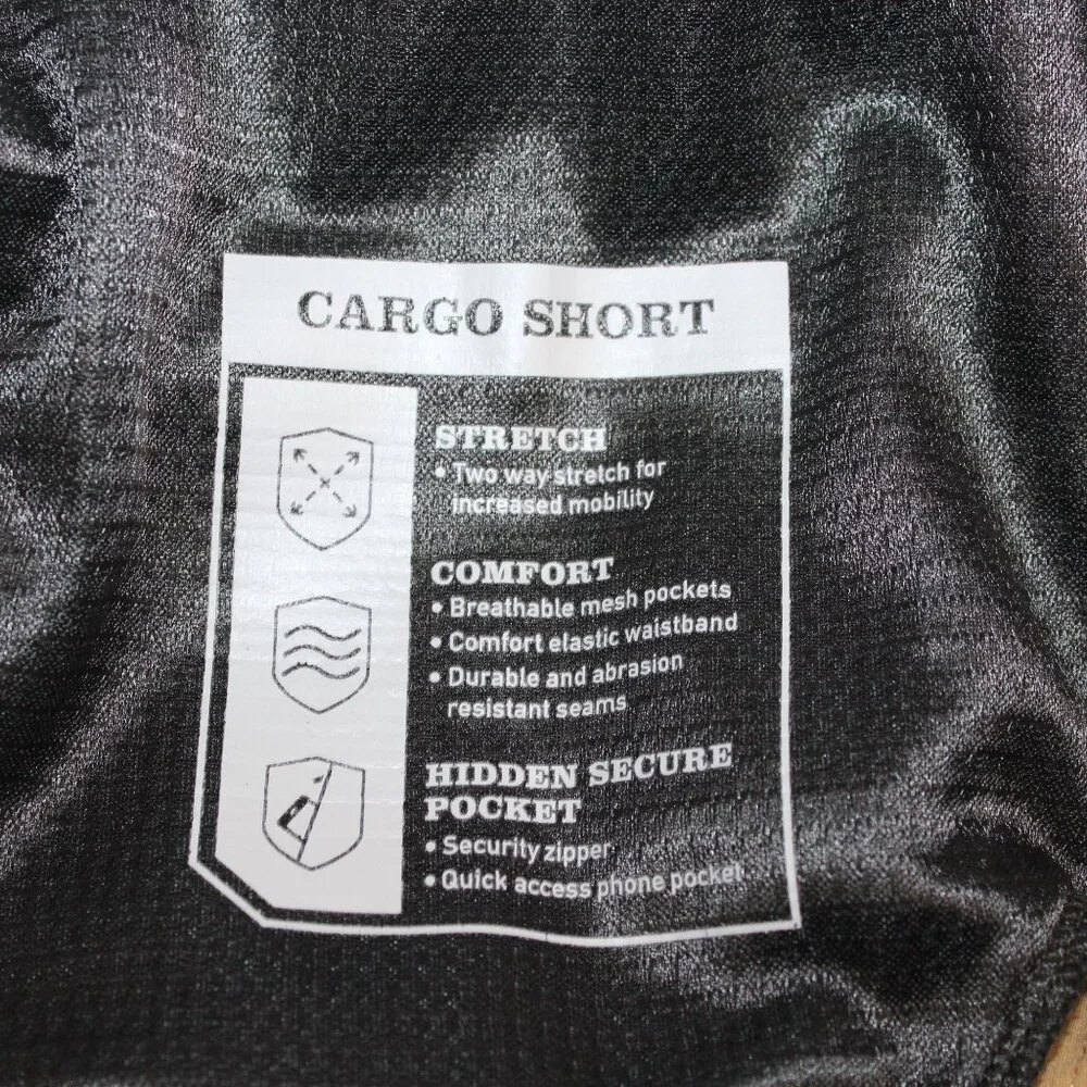Orvis Cargo Mens Sz 37 Lightweight Stretch Comfort Hiking Fishing Khaki Shorts - Picture 13 of 14
